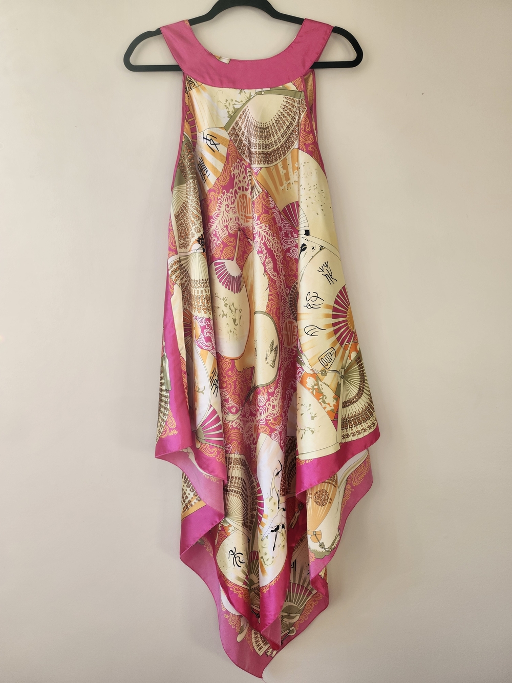 Pink Printed Silk-Look Maxi Dress - Picture 2 of 10